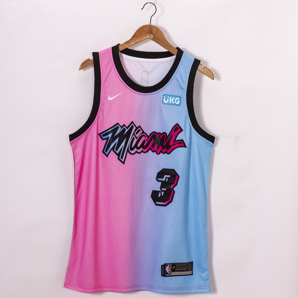 Men Miami Heat #3 Wade pink fahion new Nike NBA limited Jerseys
